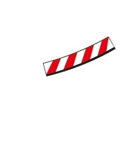 20596 Inside Shoulder for high banked curve 4/15° (12), end piece (2)