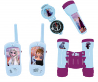 Frozen adventure set with walkie talkies, compas, binoculars and torchlight