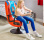 Super Mario™ X Rocker 2.1 Pedestal Gaming Chair - Mario Edition - Royal Blue
