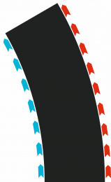 52004 Curves Radius 2 30° (2x L, 2x R) Hybrid