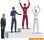 21121 Victors' podium with set of figures