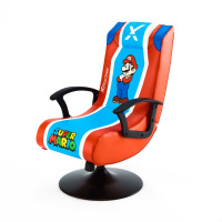 Super Mario™ X Rocker 2.1 Pedestal Gaming Chair - Mario Edition - Royal Blue