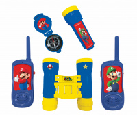 Nintendo adventure set with walkie talkies, compas, binoculars and torchlight