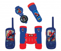 Spiderman adventure set with walkie talkies, compas, binoculars and torchlight
